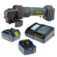 Titan Winkelschleifer brushless PAG521B-CORE 125mm 2 Akkus + Ladegerät