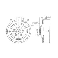 Titan Diamant-Schleiftopf Ø 125 mm