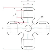 Milling head with 16 angled milling stars for the PSB1514 concrete milling machine