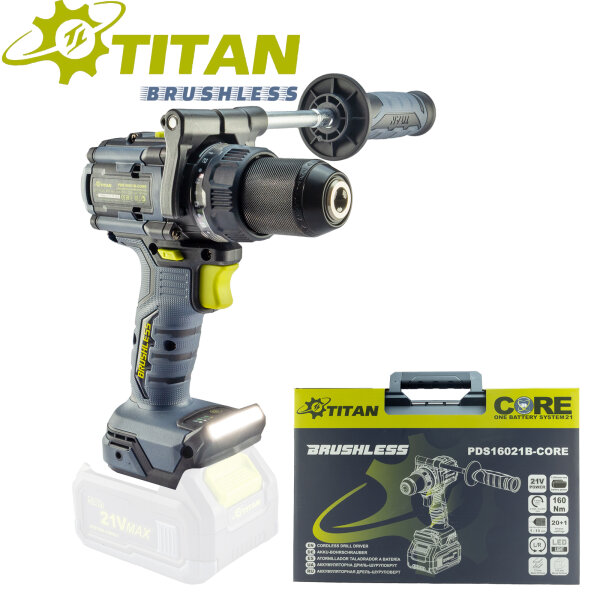 Titan  Akku-Bohrschrauber PDS16021B-Core160 Nm