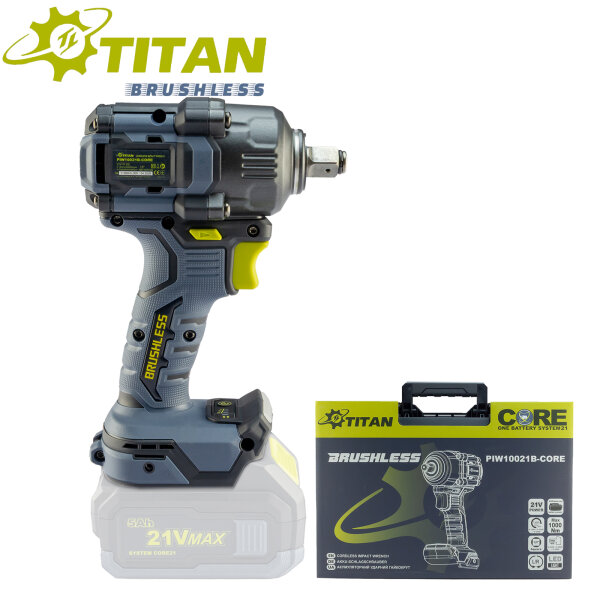 Titan Akku Schlagschrauber PIW10021B-CORE 1000 Nm
