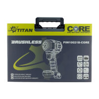 Titan Akku Schlagschrauber PIW10021B-CORE Set 1000 Nm | 2× 5 Ah + Schnellladegerät