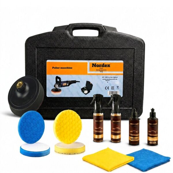 Rotationspoliermaschine Nordex NP1200 Digital im Premium Polierset