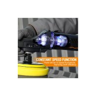 Detailansicht des 5/8-11UNC (M14) Spindelanschlusses des MAXXT MEP1200. Der Branchenstandardanschluss ermöglicht breite Pad-Auswahl.