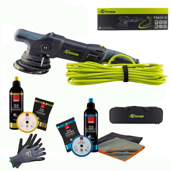 Titan TDA21 II Exzenterpoliermaschine im Rupes BigFoot Set