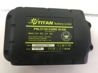 Titan Lithium Ionen Akku 2.5 AH PBL2130-CORE Hi-EE