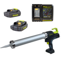 Titan battery cartridge press and tube press incl. 2x battery and fast charger