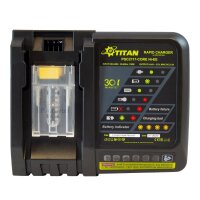 Titan battery cartridge press and tube press incl. 2x battery and fast charger